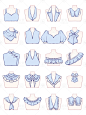 【素材】服装设计丨40款领子款式图合集