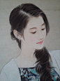 王鹏工笔人物画