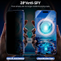 Amazon.com: UniqueMe Compatible with iPhone 15 Pro Max Privacy Screen Protector, [Automatic Dust Removal] 9H Full Coverage Screen Tempered Glass Anti-Spy Bubble Free Case Friendly,2 Pack : Cell Phones & Accessories