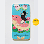 日系插画LUCK FISH少女好运锦鲤iPhone6手机壳6plus苹果5S外壳
