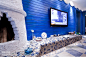 地中海风格蓝色电视背景墙装修设计图