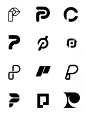 创意极简字母P元素logo设计｜灵感分享 - 小红书