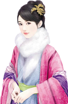 古风手绘美女免抠素材1-花瓣网|陪你做生活的设计师 | 图_橙光游戏