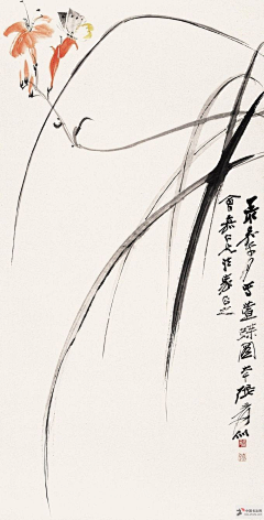 伪文艺少年采集到国画(兰)