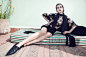 模特Maria Palm演绎《Elle》杂志丹麦版2014年6月号时尚大片