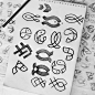 Fish logo design sketches created by Mariam T. @mariam___tevzadze. Use hashtag #logolearn to showcase your work.