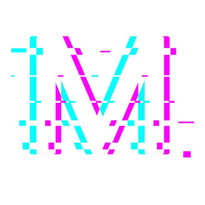 抖音风格英文字母M