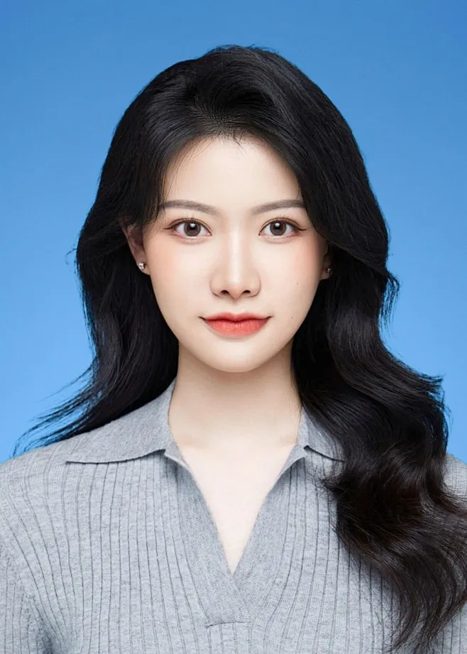 蓝底证件照女士的搜索结果_百度图片搜索-花瓣网