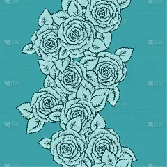 玫瑰,四方连续纹样,菜园,华丽的,浪漫,壁纸,植物群,巴洛克风格,模板,复古