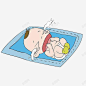 卡通哭闹的宝宝 设计图片 免费下载 页面网页 平面电商 创意素材
