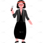 高质量人物插画-可爱扁平-音乐人