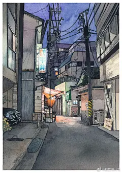 夜晚街景
插画师 |Mateusz Urbanowicz ​ ​​​​