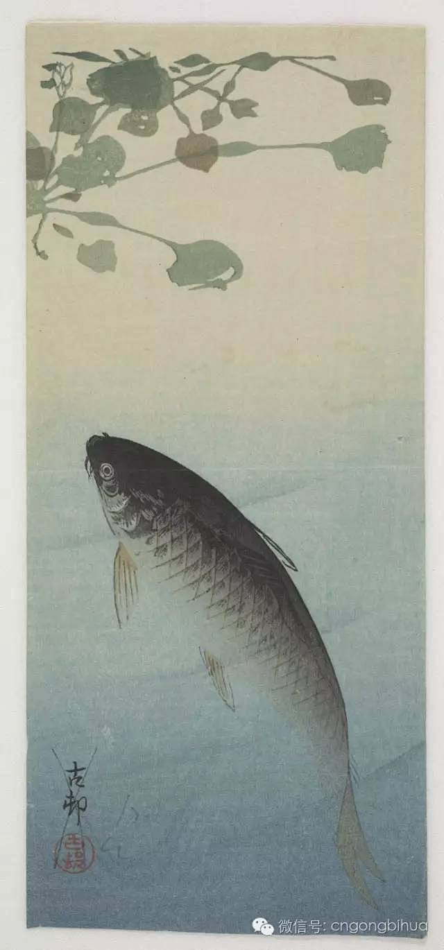 古邨　色紙　古邨作 古園村企業社 絵画