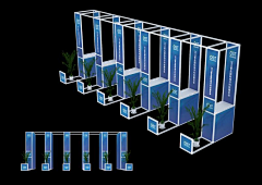 lu10208234采集到展台设计_桁架型材特装