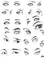 超实用的不同类型的眼睛素材参考