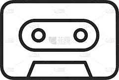 盒式录音带,图标,传媒,粉饼,计算机,塑胶,技术,设备用品,复古