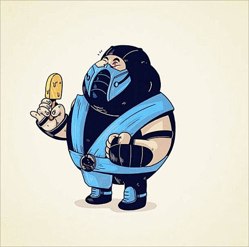Alex Solis插画欣赏:肥胖版的超...