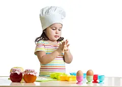 美食厨房与教育婴儿的背景壁纸图片