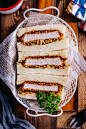 Crispy and juicy pork cutlet sandwiched between soft pillowy shokupan bread. Japanese Katsu Sando is THE ultimate sandwich of all time! #katsusando #tonkatsu #sandwich | Easy Japanese Recipes at JustOnecookbook.com