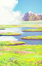 宫崎骏的场景画，童话的味道。