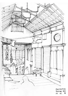 国外大师建筑手绘 素描 速写 绘画 (291)