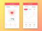 运动健康界面UI设计Heart Rate Monitor - 图翼网(TUYIYI.COM) - 优秀APP设计师联盟
