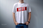 Man wearing t-shirt with Vote label by Igor Stevanovic on 500px