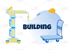 起重机,建筑业,卡通,背景分离,砖,培训课,马轿,布告栏,建筑