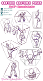 Drawing Cartoon  Standing Poses in Dynamic Angles _ Starla's Art Studio (1)结构 struckur 动物 结构 结构解析 结构分析 透视结构 解剖