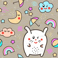 可爱的,四方连续纹样,时尚,可爱,背景,华丽的,女性特质,云,壁纸,爱
