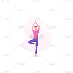 活力,运动,背景分离,盘着腿坐,仅男人,莲花坐式,弹性,平衡,仅一个男人,模板