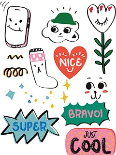 卡通手绘可爱复古免抠素材~_2_橘橘橘子_来自小红书网页版