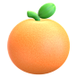 橙色 3D 图