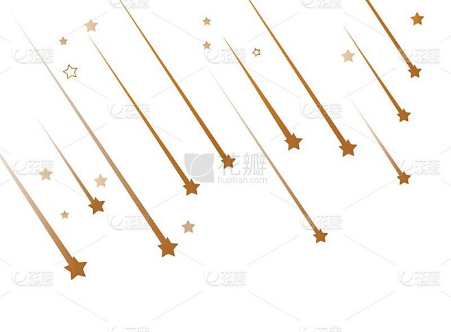 流星是一幅简单的画。矢量图