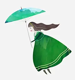 打伞的女人高清素材 页面网页 平面电商 创意素材 png素材