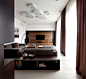 Trendy Functional and Contemporary Home fashionable moody dark living room interior 4