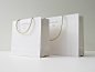 gift package box shopping bags Shopper paperbag ribbon emboss luxury