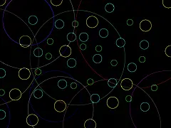 红，黄，橙，绿，蓝黑色圆圈小Kreise - 壁纸（#2840040）/ Wallbase.cc #采集大赛#