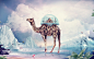 General 1920x1200 animals digital art camels artwork surreal Taj Mahal birds sphere iceberg clouds leaves palm trees sailing ship monkeys sea sand beach penguins ball rock waves nature