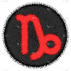 圆形,标志,摩羯座,黑色,毛绒绒,几何形状,现代,自然美,山羊,品牌名称