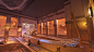 Overwatch : Oasis, Andrew Klimas : I had the pleasure of creating and set dressing the spawn rooms on the first point of the Oasis map. Along with these, I also helped create a variety of props used in the map.

All Overwatch maps are a group effort. The 