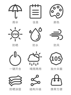 服装 ico 图标-花瓣网|陪你做生活的设计师 | 雨伞图标