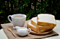 3 Sliced Loafs Beside White Ceramic Coffee Cup