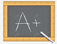 黑板上的A手绘分数 设计图片 免费下载 页面网页 平面电商 创意素材