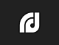 rd +音乐音符音乐logo音乐音符身份品牌负空间字母创意logo简单logo monogram logodesign logo
