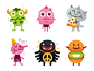 Cute Freak Monsters Emoji - another 6 characters