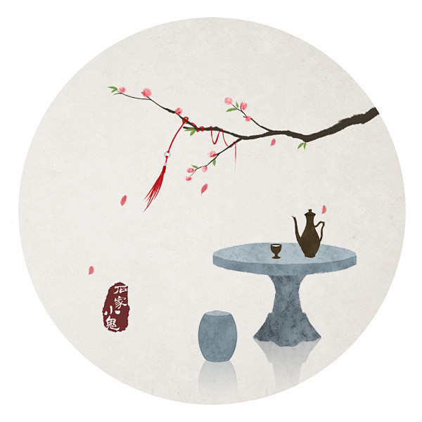 石家小鬼原创古风插画如需商用请至新浪微博私信石家小鬼未经允许严禁