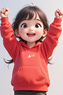 卡通童真儿童人物模型素材