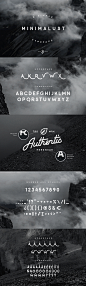 Minimalust Typeface : Minimalust is a clean and minimalist vintage sans serif font, with smooth edges rounded corner inspired from hand-drawn lettering and vintage printing.