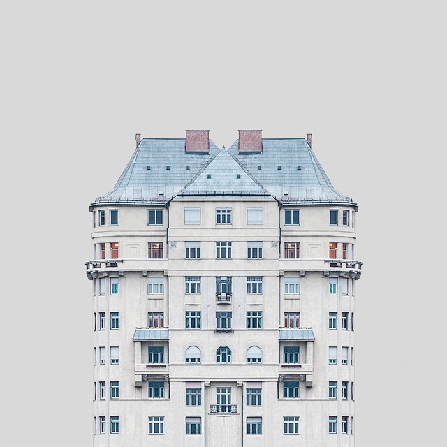 多瑙河畔的对称建筑肖像 Urban Sy...